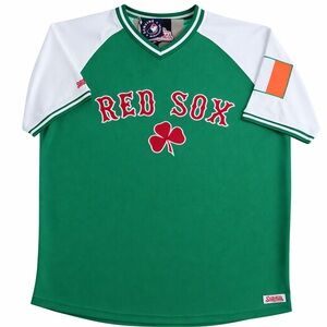 Stitches x Boston Red Sox x Ireland Jersey - Irish Flag - Mens Size Large